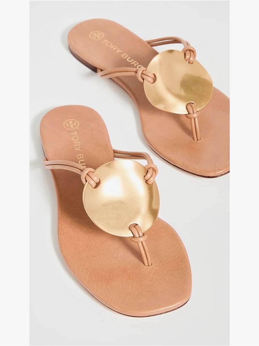 Tory Burch Women's Patos Sandals, Caramel Corn, Tan, 9 Medium US - Picture 2 of 6